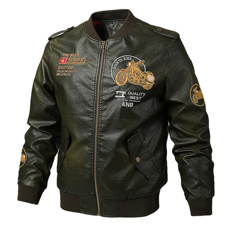 2020 Autumn and winter new men's leather jacket, young men's leather jacket with fleece and thickened, men's leather jacket factory Application Scenario
