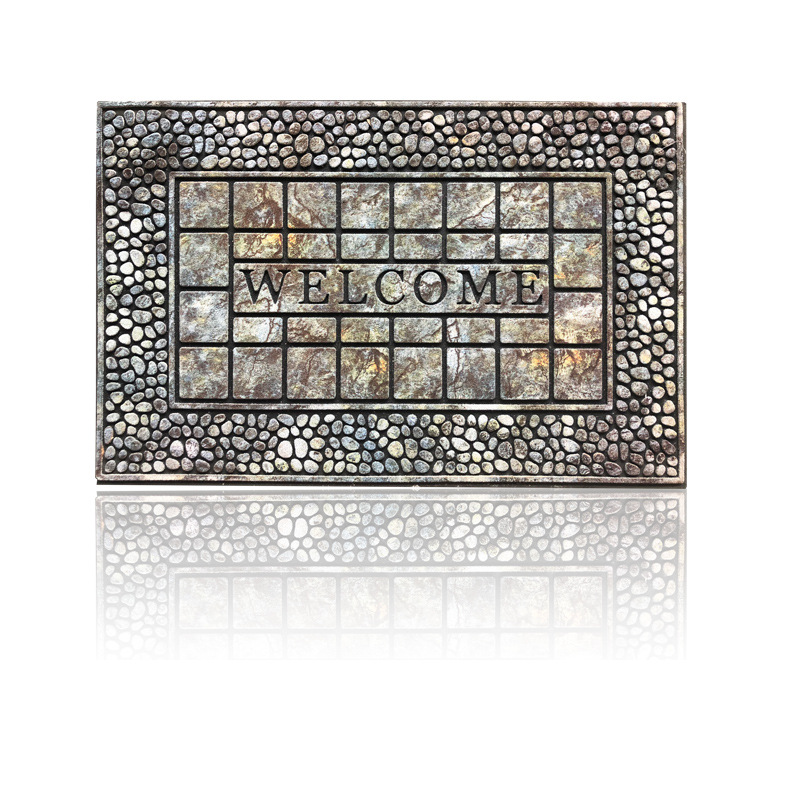 Direct supply from the source factory: American-style outdoor anti-slip door MATS, villa floor MATS for rubbing against soil, and rubber flocked floor MATS for the main entrance Item Picture