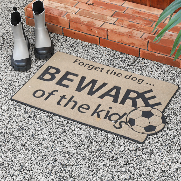 Cross-border Amazon rubber letter door mat, dust-proof and anti-slip door foot mat, outdoor door stone door mat