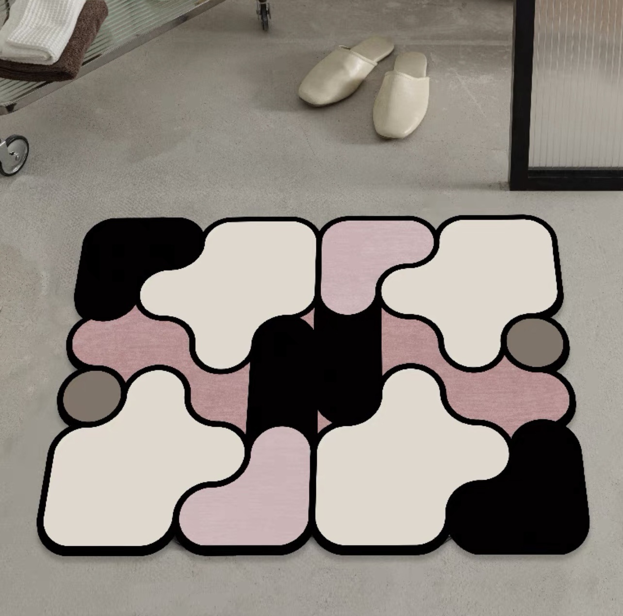 Soft diatom mud floor MATS, bathroom and toilet absorbent MATS, anti-slip MATS, entrance door foot MATS, carpet door MATS for entering Specification image