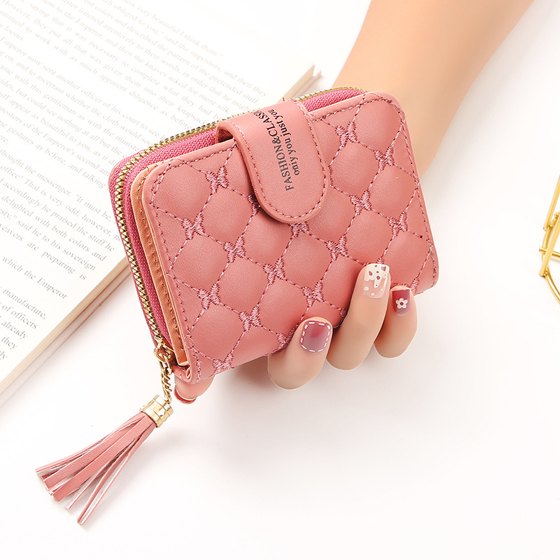 钱包女新款2022爆款印花小众设计女小零钱包学生卡包钱包一体包女