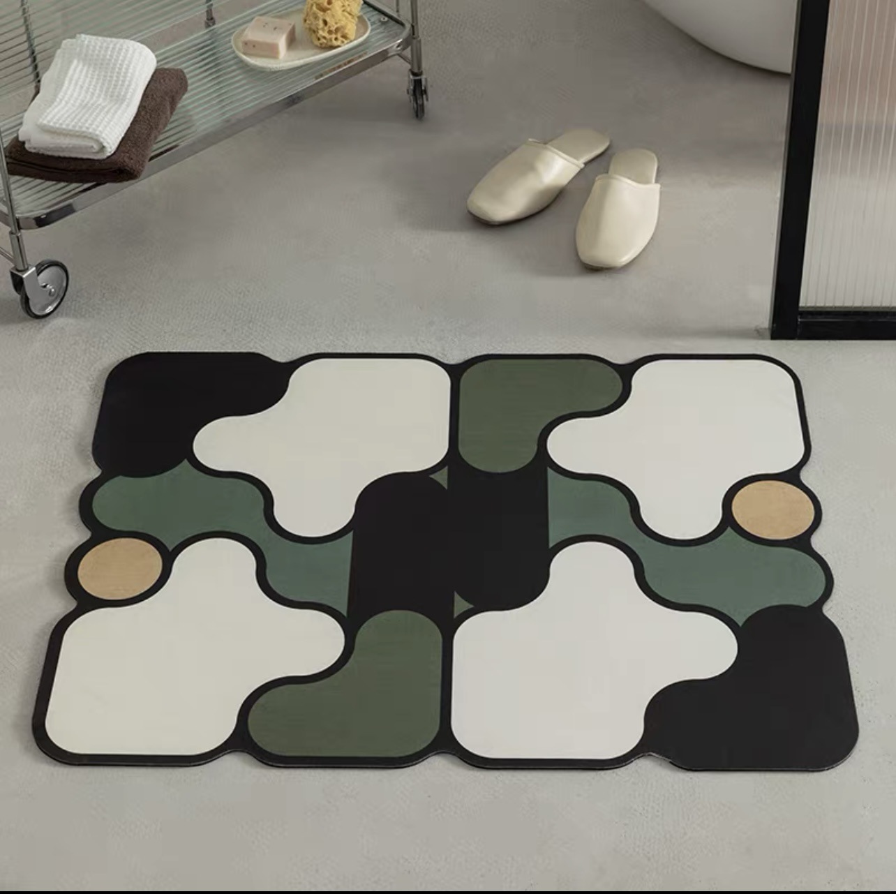 Soft diatom mud floor MATS, bathroom and toilet absorbent MATS, anti-slip MATS, entrance door foot MATS, carpet door MATS for entering details Picture