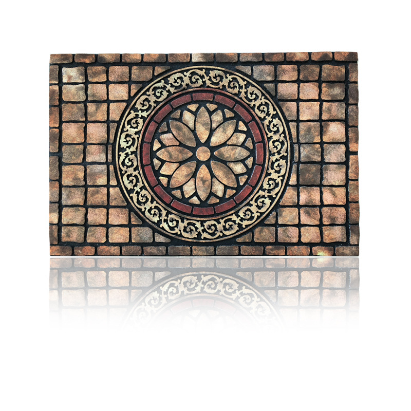 Direct supply from the source factory: American-style outdoor anti-slip door MATS, villa floor MATS for rubbing against soil, and rubber flocked floor MATS for the main entrance Specification image