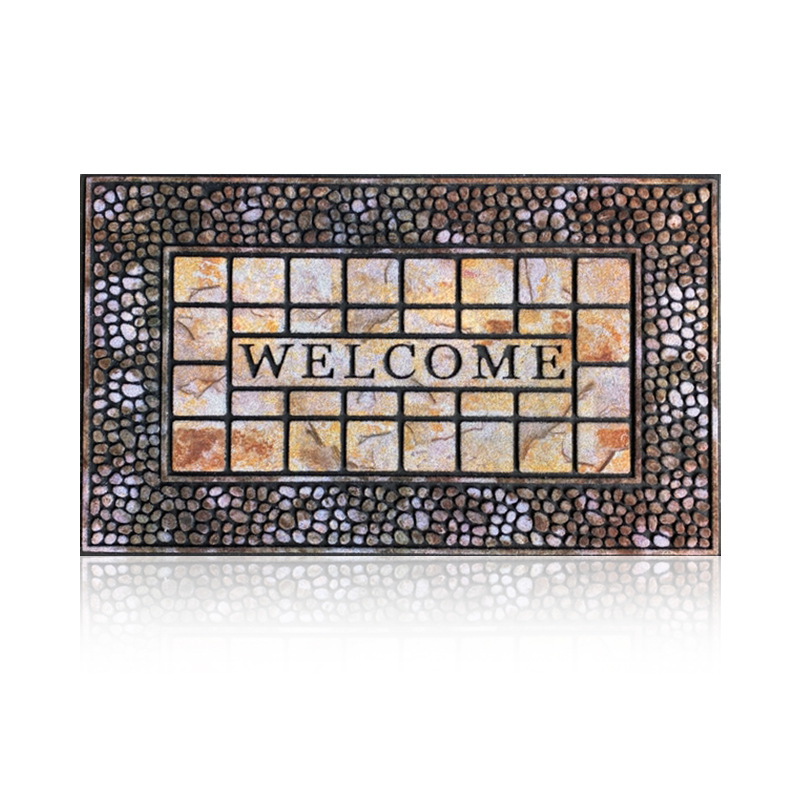 Direct supply from the source factory: American-style outdoor anti-slip door MATS, villa floor MATS for rubbing against soil, and rubber flocked floor MATS for the main entrance Application Scenario