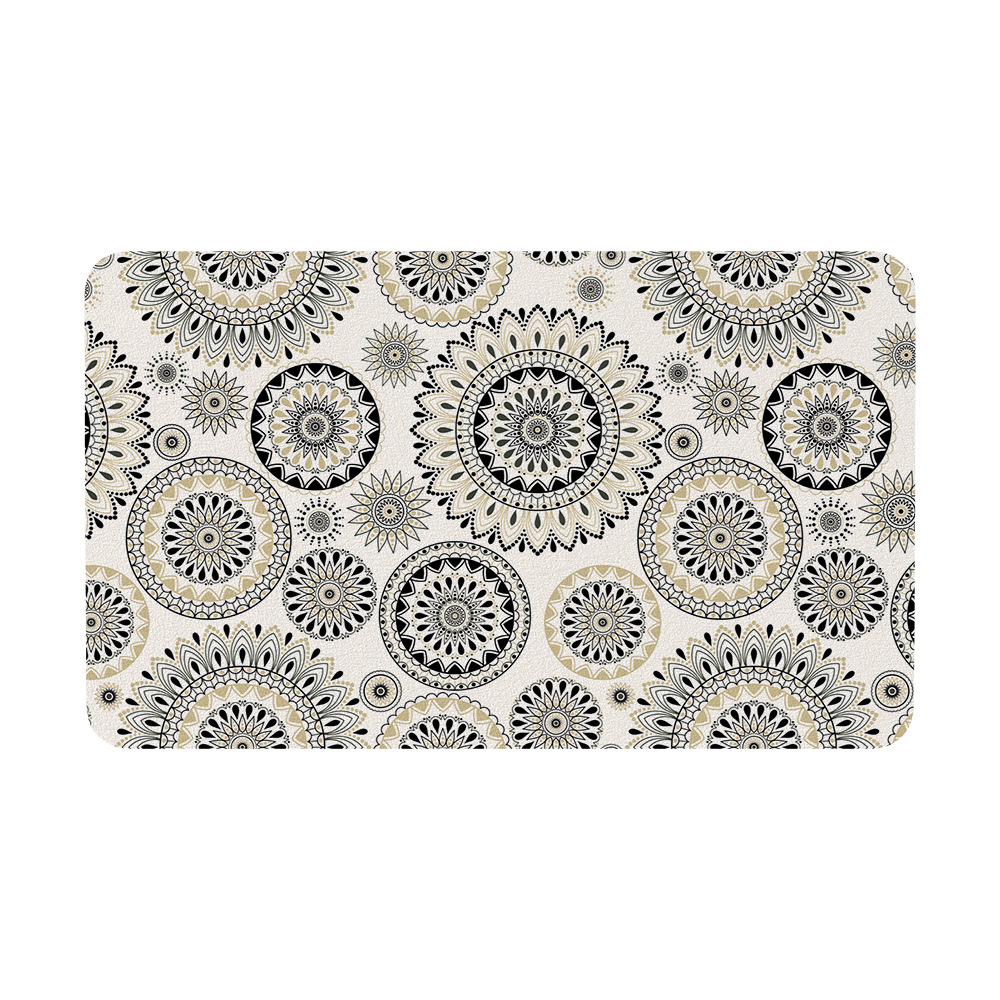 Cross-border new products: Bohemian kitchen carpet floor MATS, diatom mud floor MATS, bathroom water-absorbing anti-slip MATS, and entrance floor MATS details Picture