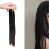 Black Hair extension feather, hair extension stick, ladies' hair extension, girls' wig, seamless hair extension, hair extension piece Tip Hair Specification image