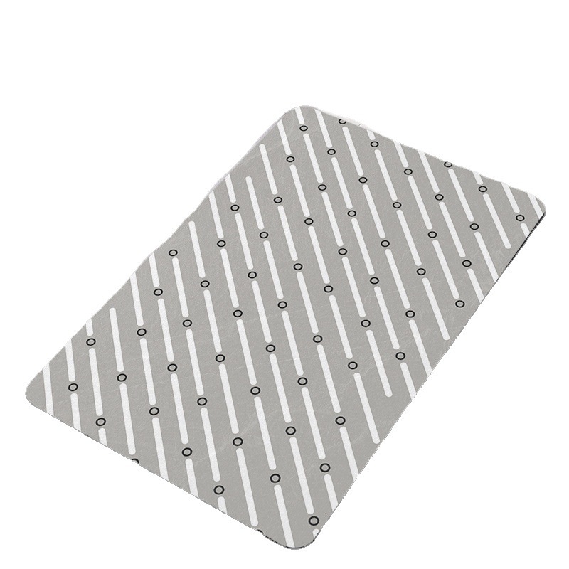 Simple style diatom mud absorbent soft cushion bathroom door mat anti-slip quick-drying bathroom and toilet carpet available for delivery Application Scenario