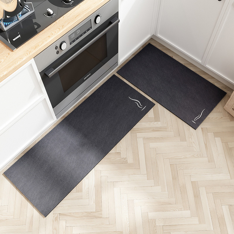 Cross-border ins seven-color velvet kitchen floor mat is washable and dirt-resistant. It is a no-wash, oil-proof and water-proof mat for home use Item Picture