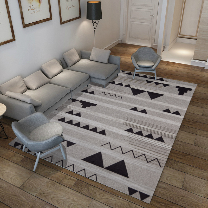 Nordic carpet pattern floor MATS foyer floor MATS simple geometric living room bedroom printed carpet