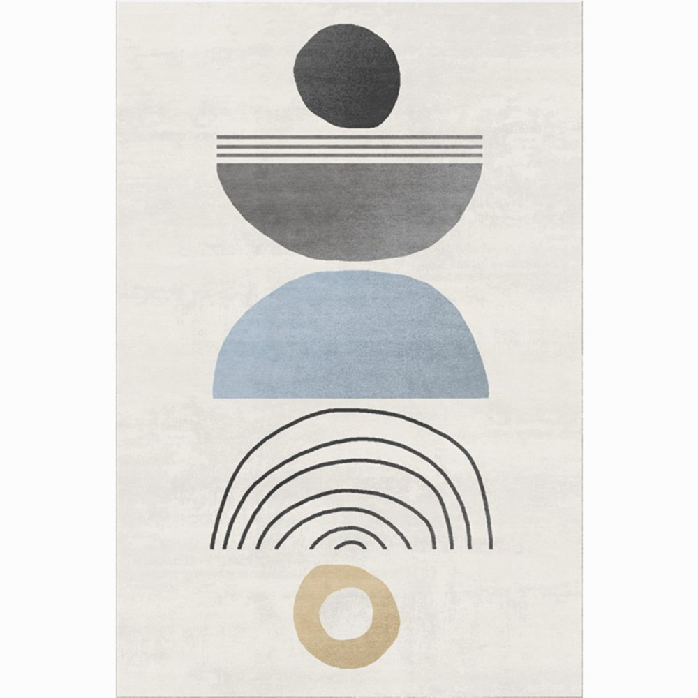 Morandi Nordic living room carpet, ins geometric home bedroom abstract bedside blanket, simple sofa coffee table floor mat Item Picture