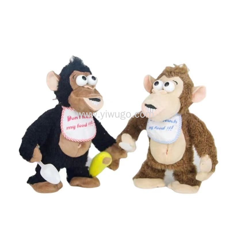 电动毛绒玩具礼物公仔可爱猴子沙雕神器儿童玩具抖音玩具小猴玩具
