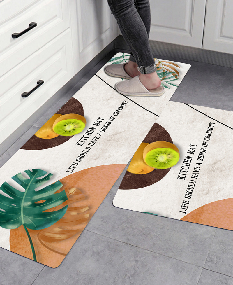 Diatom mud water-absorbing soft floor mat, bathroom anti-slip mat, bathroom entrance foot mat, quick-drying diatomite kitchen mat Application Scenario