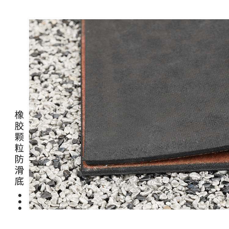 Cross-border Amazon rubber letter door mat, dust-proof and anti-slip door foot mat, outdoor door stone door mat details Picture