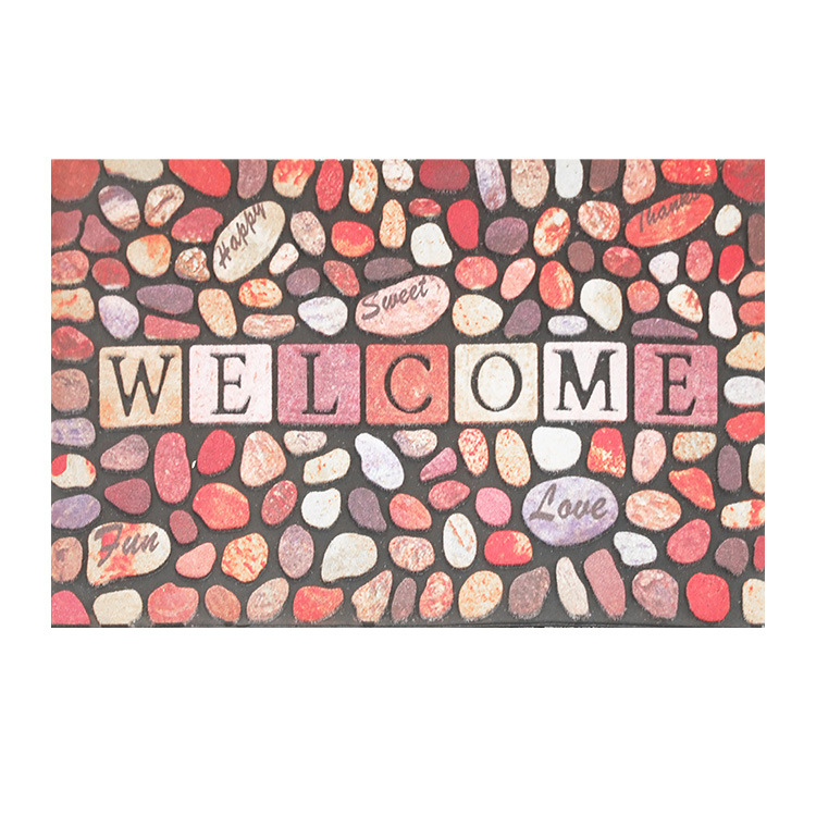 Cross-border Amazon rubber letter door mat, dust-proof and anti-slip door foot mat, outdoor door stone door mat Application Scenario