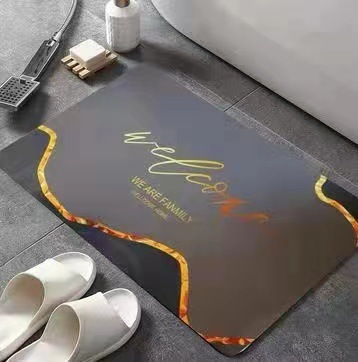 【 Manufacturer 】 Diatom mud absorbent mat, bathroom and toilet door foot mat, anti-slip floor mat, washroom and toilet carpet Specification image
