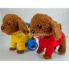 Teddy dog on a leash, nodding, barking, singing and walking, cute and fun electric toy 1 details Picture
