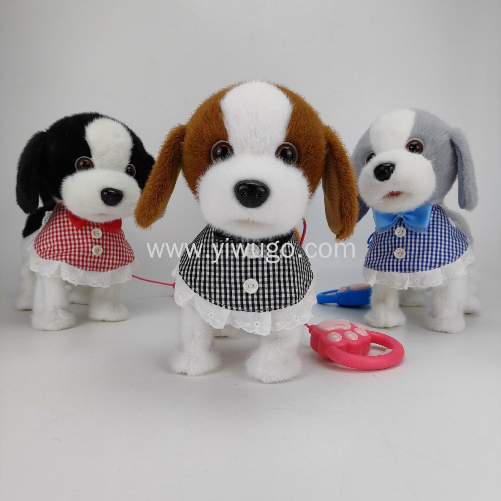 Electric plush toy, learn to speak, sing, nod, wag the tail, stick out the tongue, leash the dog, baby gift, doll dog