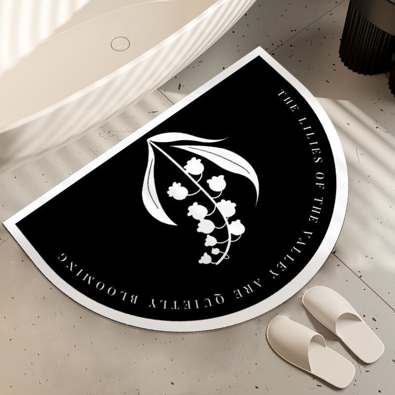 Household bathroom diatom mud floor mat, water-absorbing soft mat at the bathroom door, anti-slip foot mat, quick-drying carpet at the toilet entrance Application Scenario