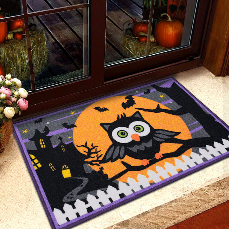 Cross-border Jebsen Carpet Halloween Floor Mat Household Hallow Decor All Hallow Mas Festive Entry Mat