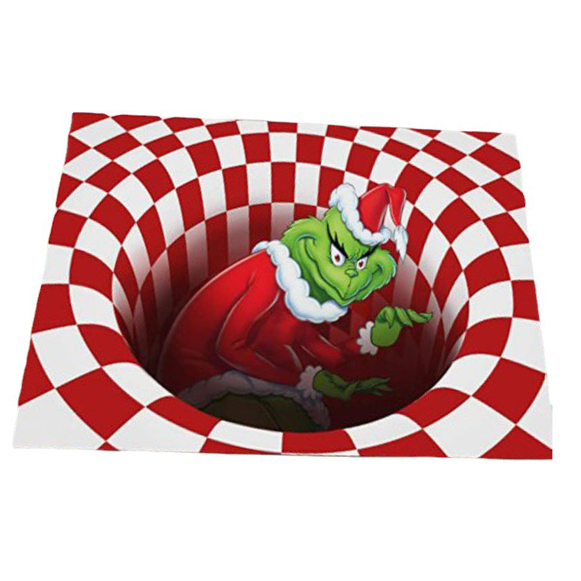 Cross-border new Halloween ghost face crystal velvet for home use, anti-slip floor mat for the entrance hall and living room carpet Item Picture