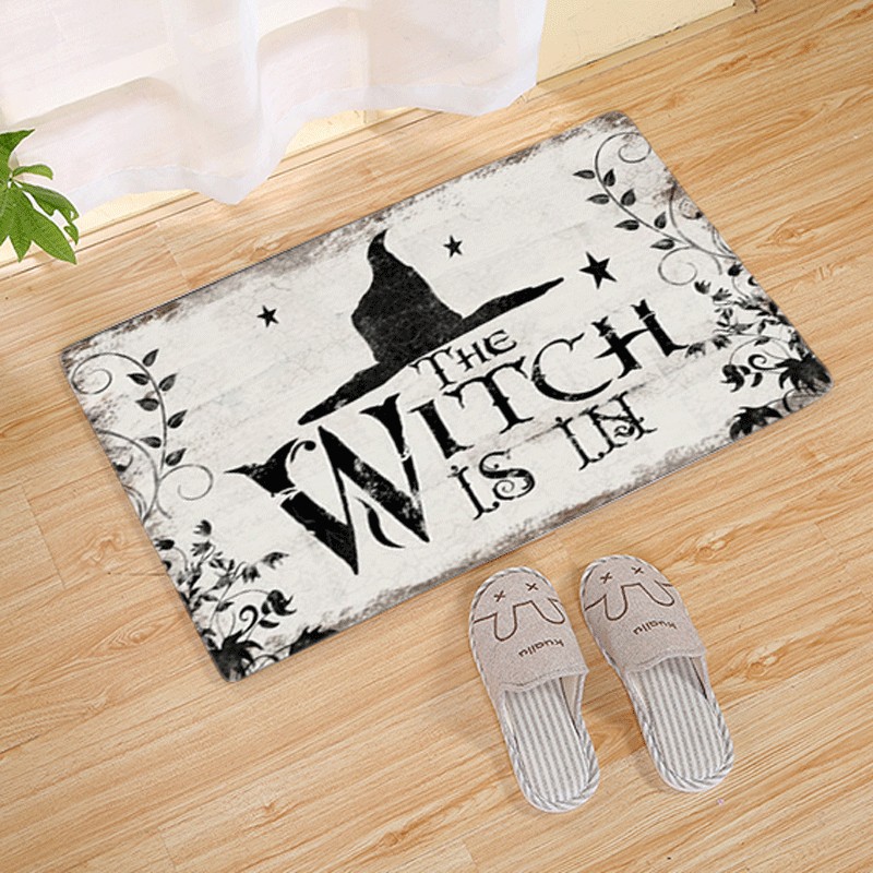 Amazon's best-selling direct-sale non-woven fabric printed Halloween floor MATS, anti-slip MATS for living rooms, kitchens and balconies details Picture