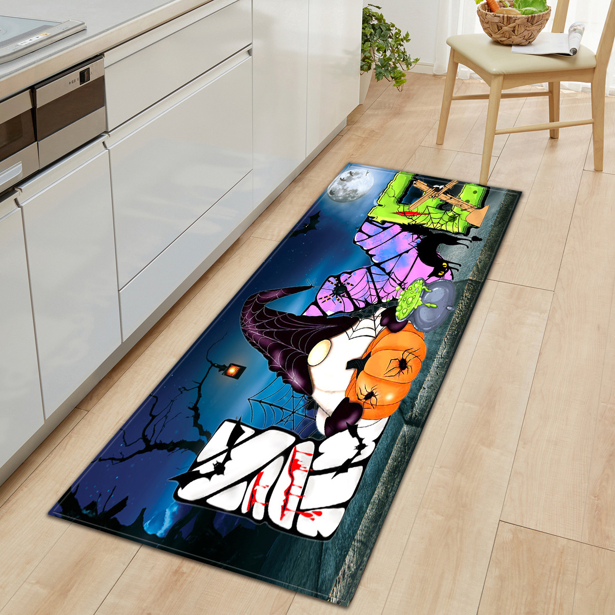 Cross-border Halloween faceless doll entrance mat, kitchen absorbent long strip, bedroom anti-slip floor mat, living room carpet delivery