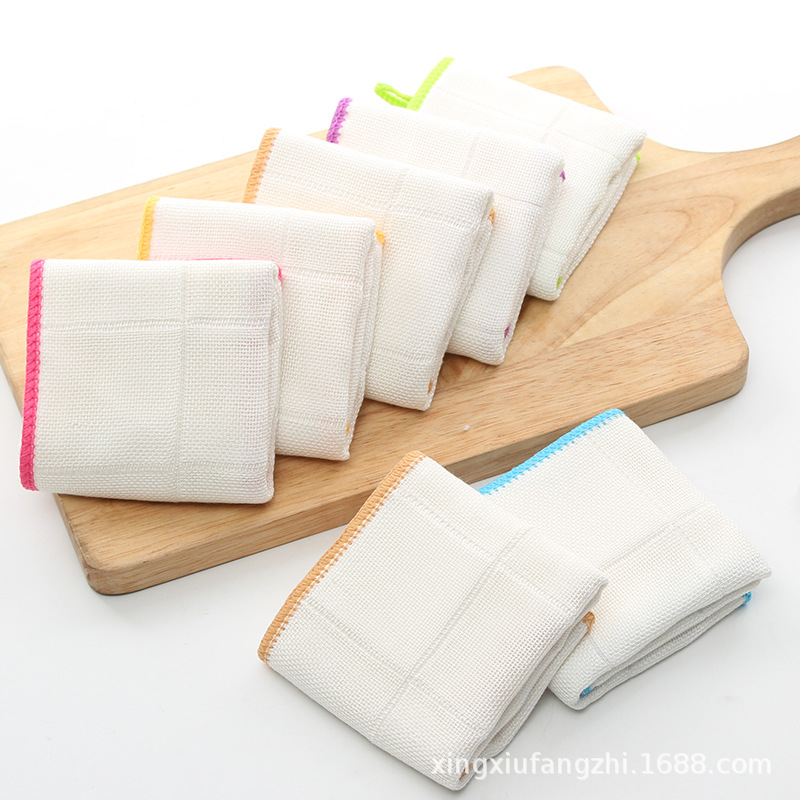 Thread cloth multi-function non-oil dish towel dish towel vegetable fiber 100 cleaning cloth dish towel cleaning towel kitchen cloth oil cleaning cloth