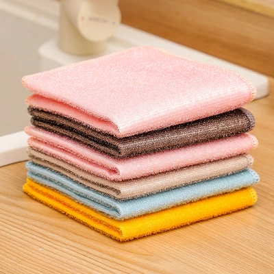 Blitz double-sided steel wire dishcloth for home kitchen multifunctional dish washing tool Dish towels do not damage coated 100 clean cloth kitchen clean towel thumbnail