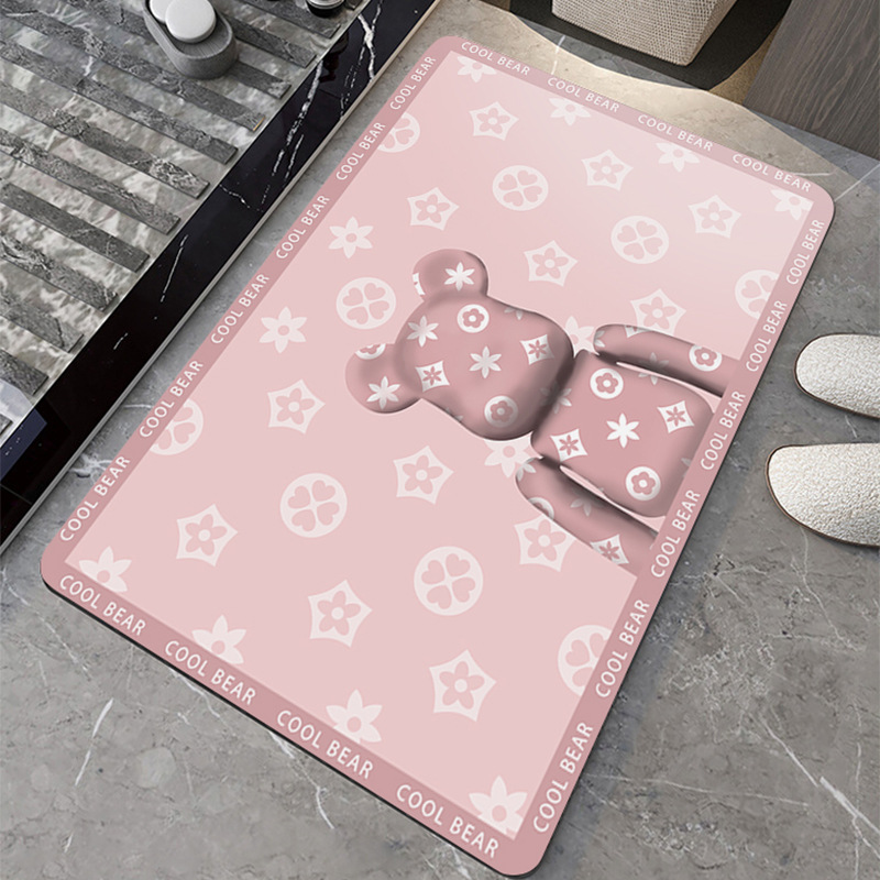 2022 new diatom mud absorbent mat household bathroom toilet door non-slip foot mat entry door floor mat