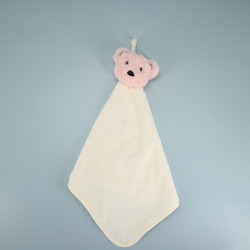 [dulce inicio] [tenedor ja] toalla de mano colgante de dibujos animados absorbente cocina lazy baxter niños baño peluche lindo details Picture