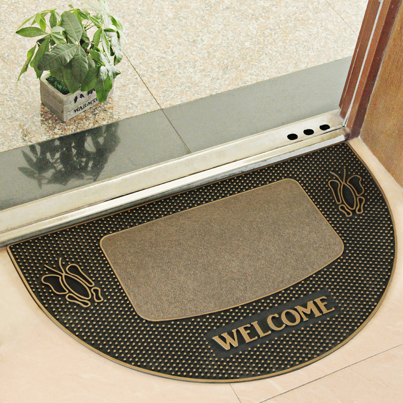 Factory direct sales, wholesale in stock, anti-slip and anti-dirt rose pattern rubber floor MATS for the entrance hall and foyer Item Picture