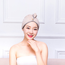 Quick hair dry hat head bath cap microfiber absorbent head scarf wholesale dry hair hat Princess hat Girl hair towel coral wool absorbent hair dry hat