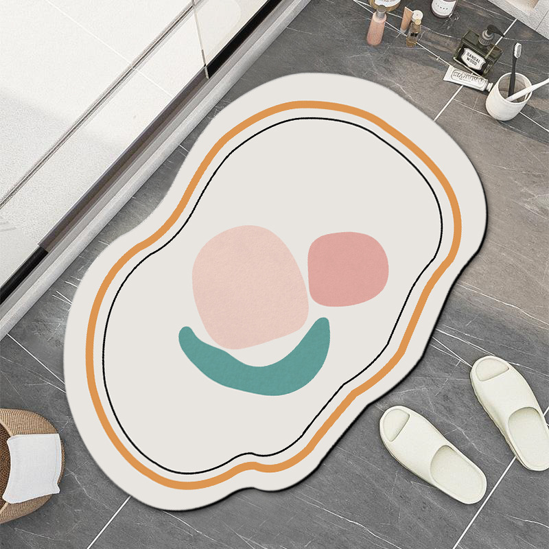 Wholesale of Japanese Morandi diatom mud absorbent soft floor MATS for bathroom and bathroom door anti-slip absorbent MATS Application Scenario