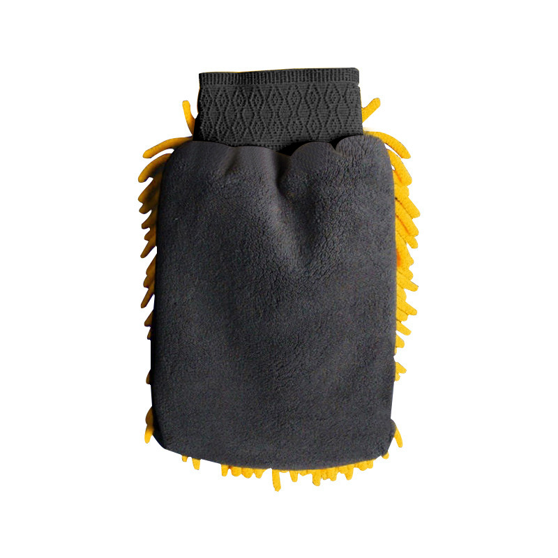 قفازات غسيل السيارات لا تؤذي الطلاء، زلاق، مخمل المرجان Item Picture