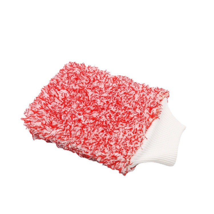 【LOVELY HOME】【 Chi Jia 】 Double-sided car thickened plush car cleaning gloves superfine fiber absorbent cleaning coral velvet large car washing gloves Application Scenario