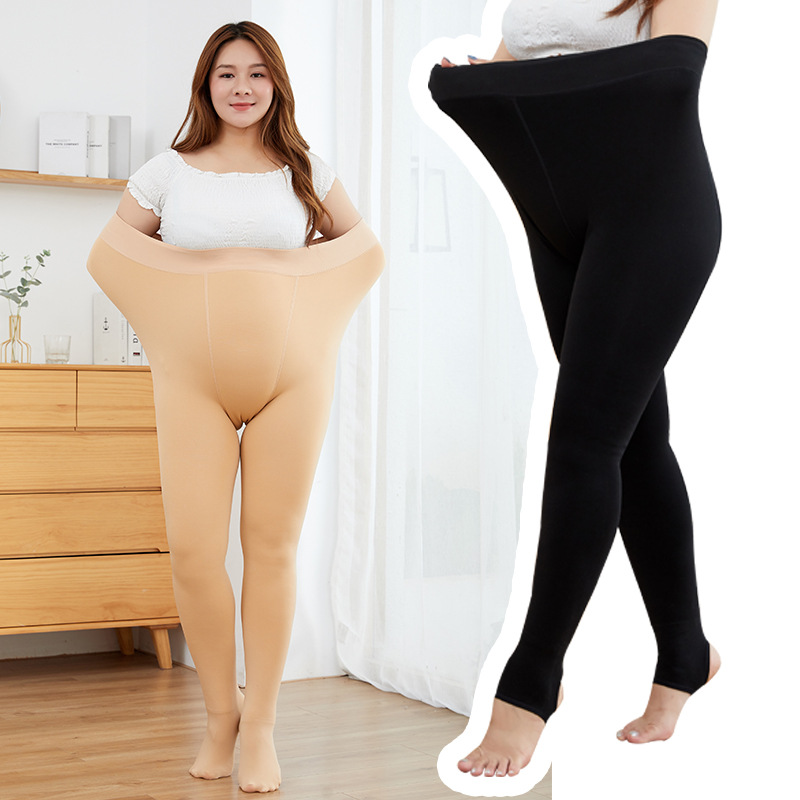 2022 New style of leggings for women in autumn and winter: Flesh-colored, plump, plus-size, nylon, warm, one-piece thickened pantyhose details Picture