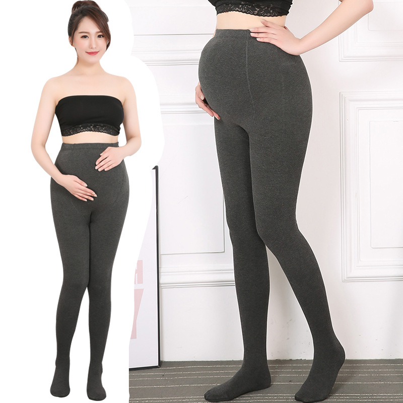 2022 New maternity wear for autumn and winter: Outerwear, leggings, women's vertical stripes, thickened, oversized cotton tights, maternity pants Specification image