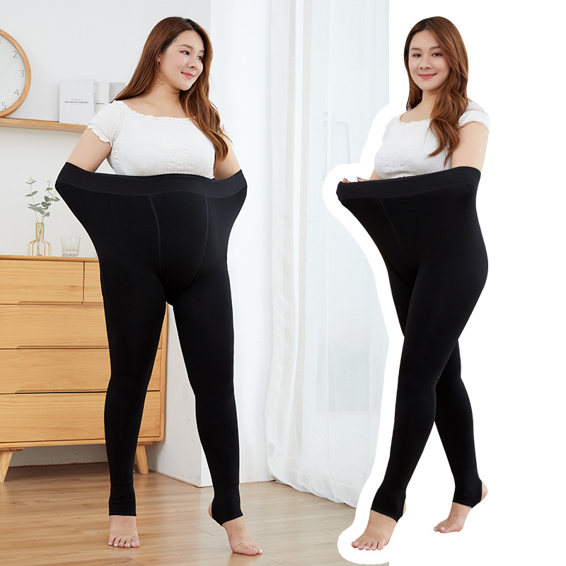 2022 New style of leggings for women in autumn and winter: Flesh-colored, plump, plus-size, nylon, warm, one-piece thickened pantyhose Specification image