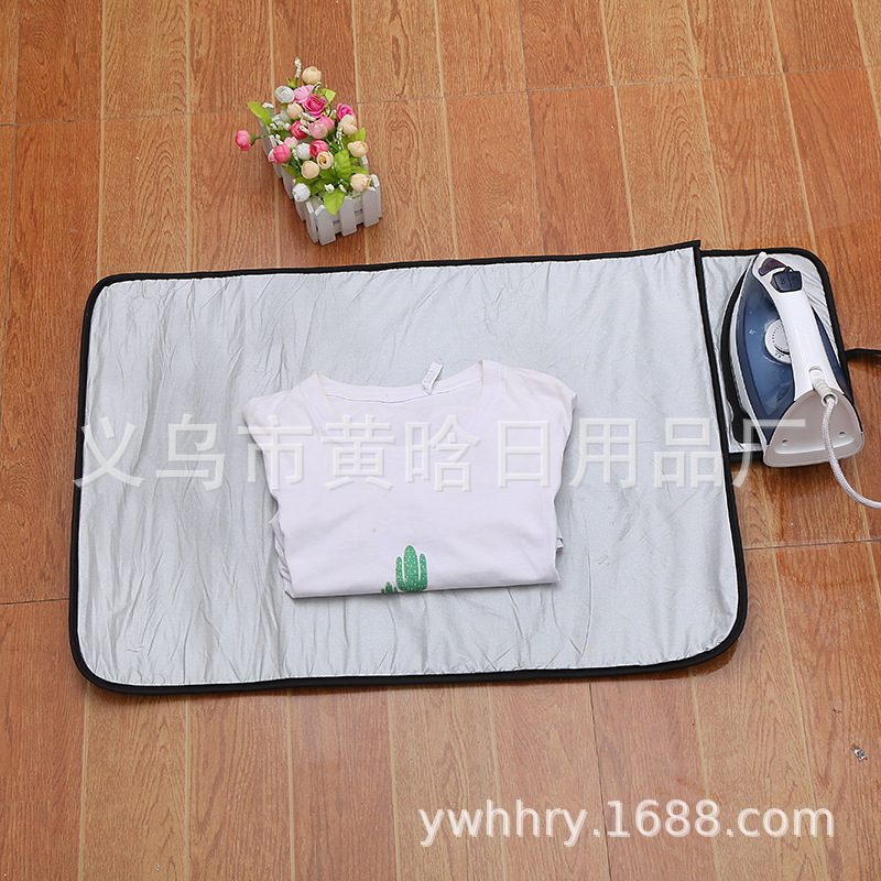 Household ironing mat ironing mat Silicone iron mat with silver insulated foldable ironing mat