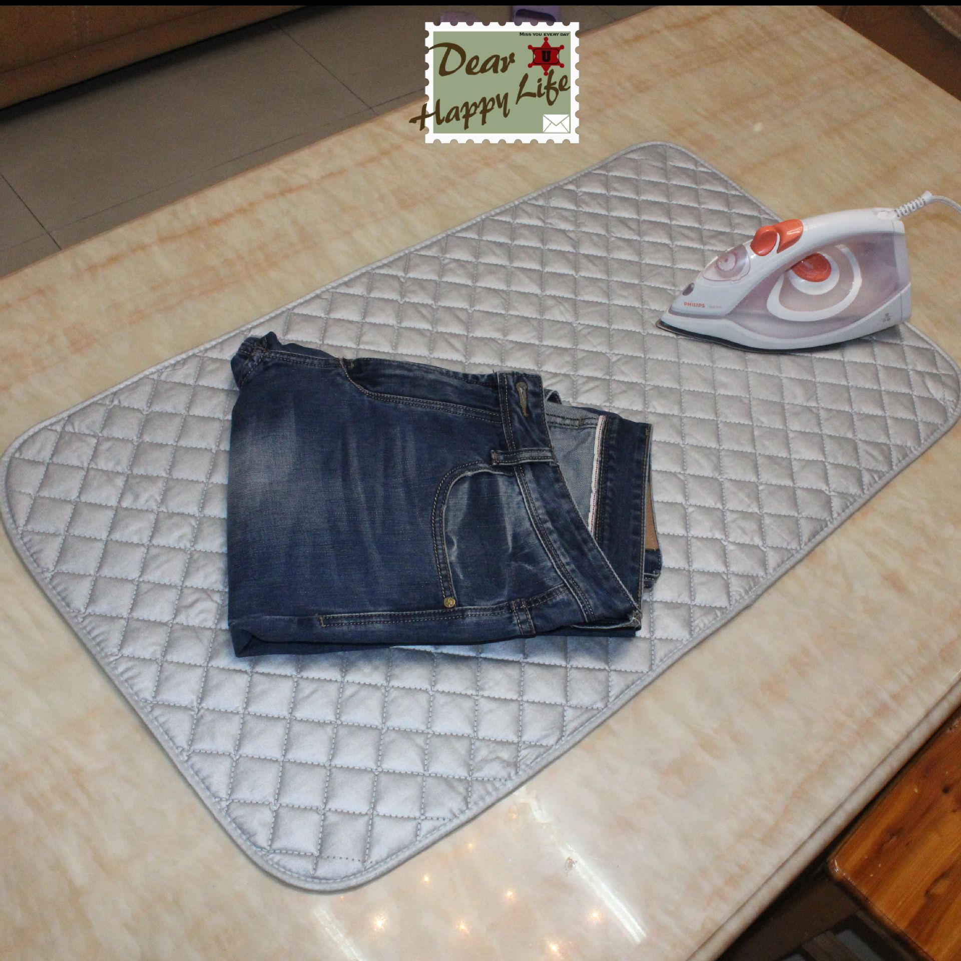 【LOVELY HOME】【 Chi Jia 】 High-temperature resistant ironing pad Coated silver tape magnetic ironing pad Foldable Washable ironing pad Application Scenario