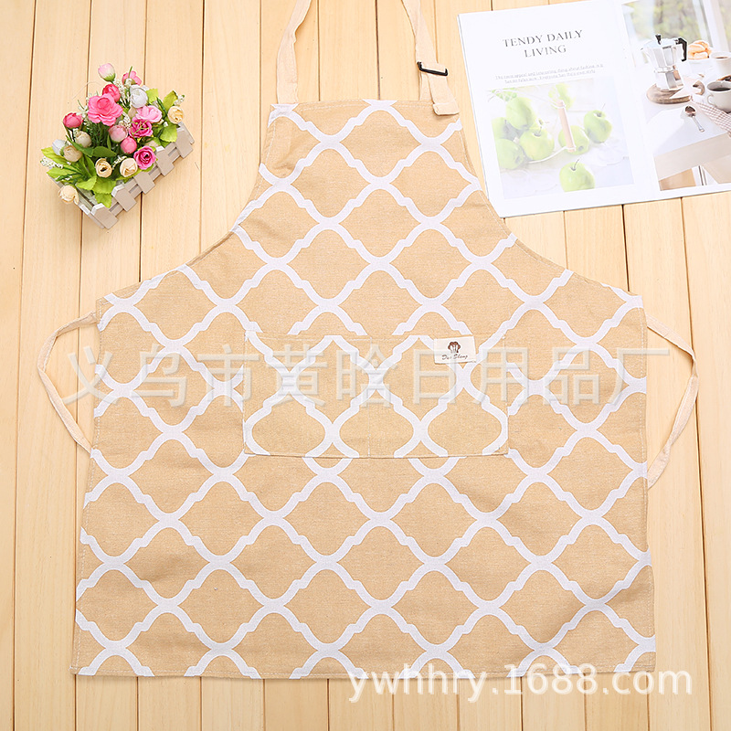 【LOVELY HOME】【 Chi Jia 】 Thickened waterproof apron Kitchen household apron Sleeveless apron Kitchen apron Item Picture