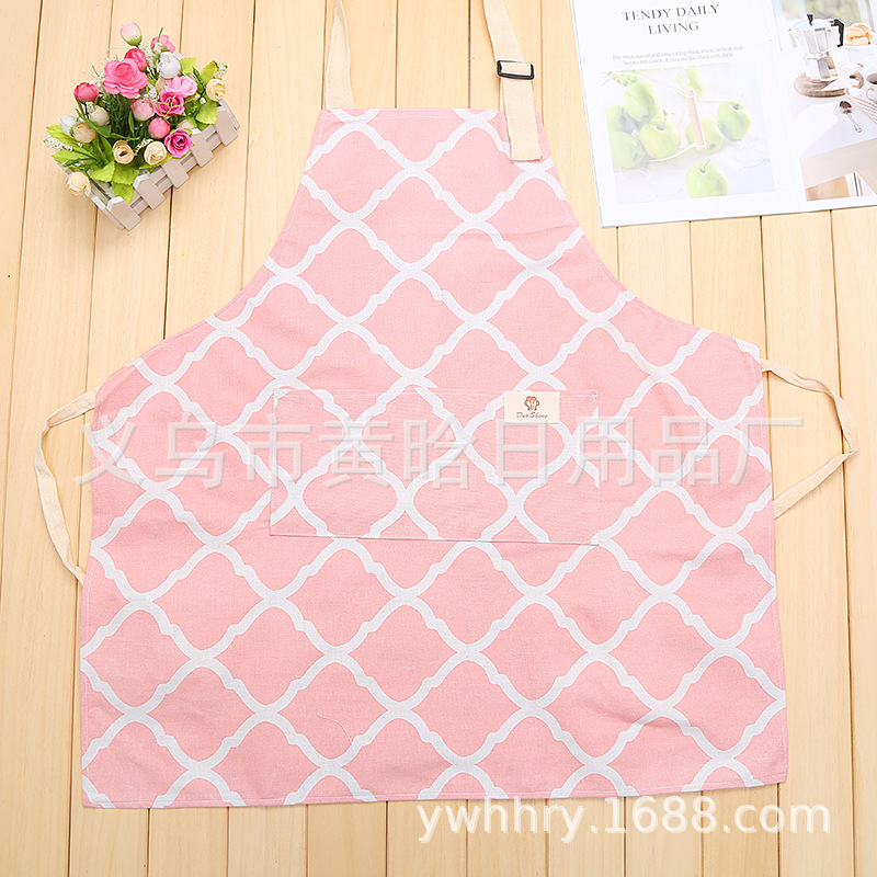 【LOVELY HOME】【 Chi Jia 】 Thickened waterproof apron Kitchen household apron Sleeveless apron Kitchen apron details Picture