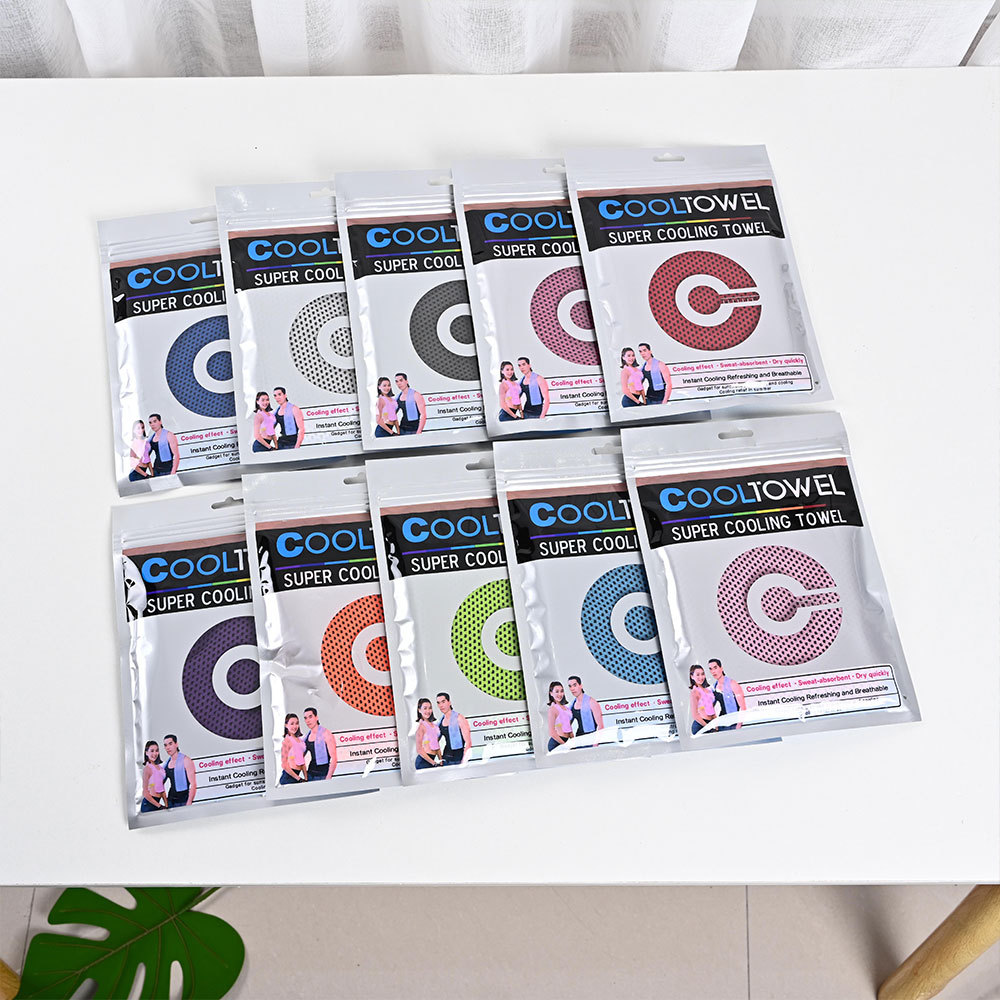 Summer fitness running cooling cool towel wholesale outdoor sports quick dry towel two-color cold ice towel logo thumbnail