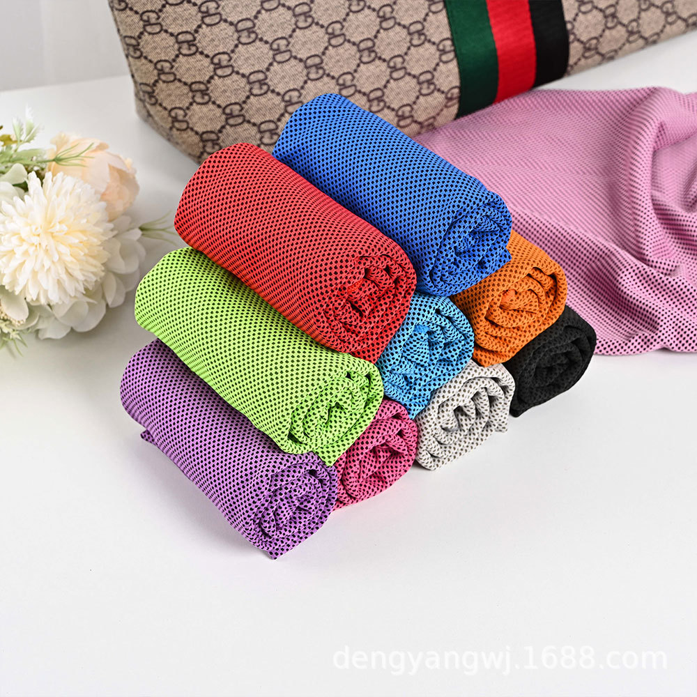 Cold sensing exercise towel wicking sweat gym quick Dry Cold towel Men and women yoga summer basketball running wipe sweat towel