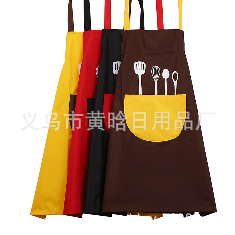 Sleeveless waterproof apron for kitchen light household apron for kitchen apron printed apron for tableware