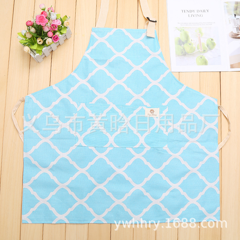 【LOVELY HOME】【 Chi Jia 】 Thickened waterproof apron Kitchen household apron Sleeveless apron Kitchen apron Specification image