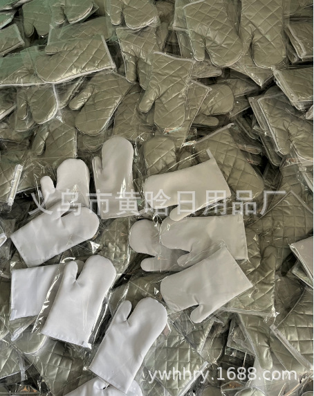 防烫手套硅胶/微波炉隔热/促销品白底实物图