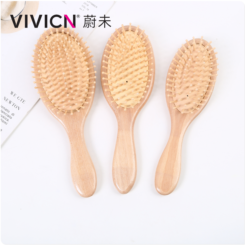 【 Weiwei 】 Airbag air cushion for combing hair, massaging scalp meridians, wooden comb, special long hair board for children with static electricity
