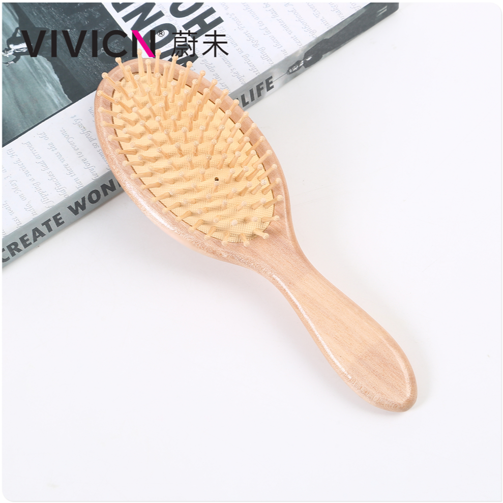 【 Weiwei 】 Airbag air cushion for combing hair, massaging scalp meridians, wooden comb, special long hair board for children with static electricity Specification image