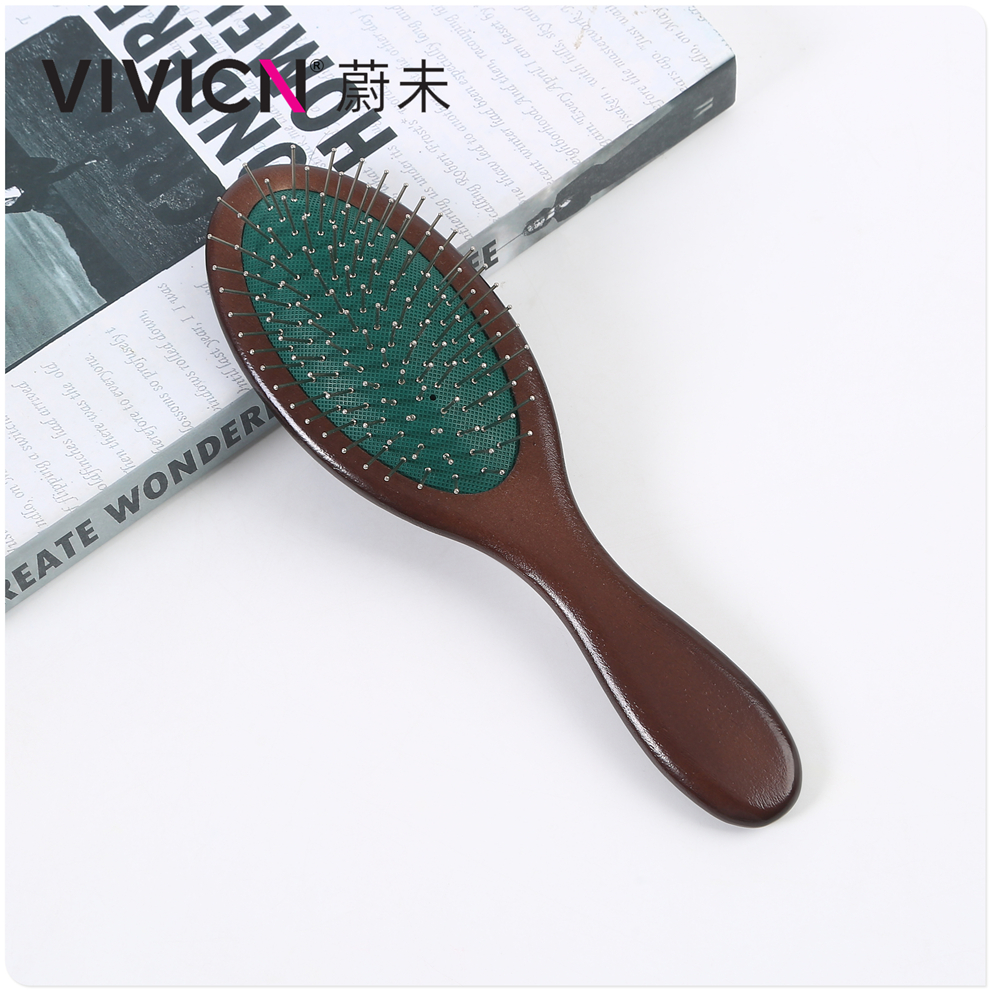 【 Weiwei 】 Air cushion airbag comb, steel-toothed massage hair care comb, hair care and nourishment wooden comb, air cushion comb details Picture